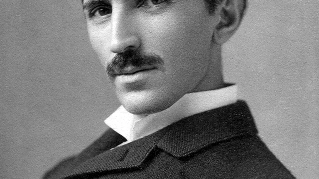 Portret Nikoli Tesli około 1890 roku
