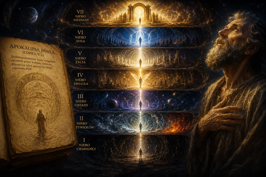 Apokalipsa Pawła — gnostycka wizja wstąpienia przez siedem niebios z Codex V.2