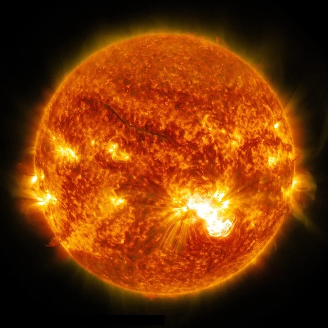 Giant Sunspot Erupts with 4th Substantial Flare