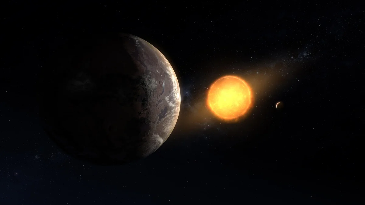 Kepler Planet 1649c Surface View Artist's Concept