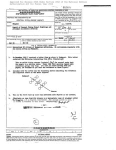 CIA - raport o obserwacjach i aktywności naukowej (Węgry, 1955)
