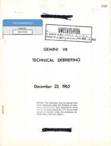 NASA - debriefing techniczny Gemini 7 (1965)