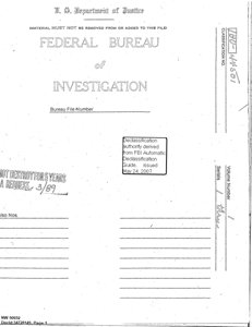 FBI — korespondencja w sprawie obserwacji UFO (1967, 1974)