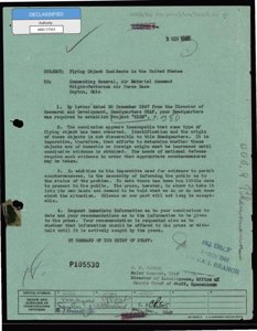 Air Materiel Command — raport o niezidentyfikowanych obiektach latających (1947-1948)