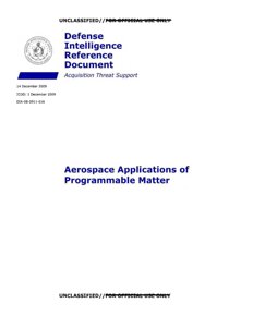 AAWSAP DIRD — Aerokosmiczne zastosowania materii programowalnej (XII 2009)