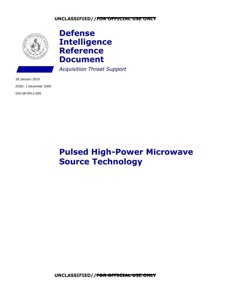 AAWSAP DIRD — Impulsowe źródła mikrofal wielkiej mocy (I 2010)