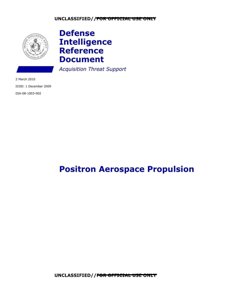 AAWSAP DIRD — Pozytonowy napęd aerokosmiczny (III 2010)