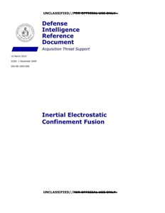 AAWSAP DIRD — Fuzja z inercyjnym uwięzieniem elektrostatycznym (III 2010)
