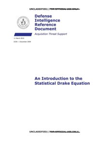 AAWSAP DIRD — Wprowadzenie do statystycznego równania Drake'a (III 2010)