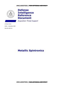 AAWSAP DIRD — Spintronika metaliczna (III 2010)