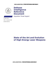 AAWSAP DIRD — Stan i ewolucja laserów wysokoenergetycznych (III 2010)