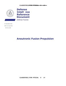 AAWSAP DIRD — Aneutroniczny napęd fuzyjny I (XI 2010)