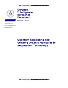 AAWSAP DIRD — Obliczenia kwantowe i molekuły organiczne w automatyce (XII 2010)