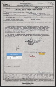 Raport wywiadu lotniczego: Alaska, październik 1953